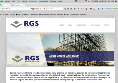 Sitio Web «RGS Equipos»