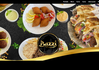 Sitio web – Restaurant Bazzi (Santiago)